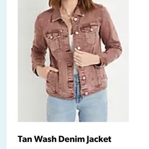 Tan Wash Denim Jacket